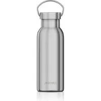Arendo Thermosflasche 500ml, Isolierflasche Edelstahl, doppelwandig, Griff, Thermo Trinkflasche, BPA-frei