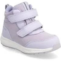 Viking Bouncy Glitzer Mid 2V WP Kinder Sneaker, Lilac, 35, Kinderschuhe
