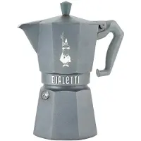 Bialetti Italienische kaffeemaschine, 6 tassen, silbergrau 0009076