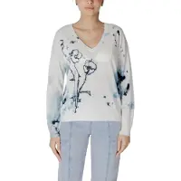 Desigual Pullover 25SWJF33 Écru Regular Fit
