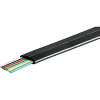 Goobay Telefonflachkabel 6-adrig, 100 m Rolle, AWG 30, CU (Kupfer) - Kupferleiter (CU)