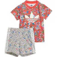 Adidas Set T-Shirt und Shorts Liberty London JY3016 Rot Regular Fit