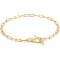 Ania Haie - BRACELET - KNOT T-BAR CHAIN - gold