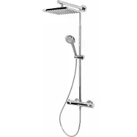 Schulte Duschsystem 'Rain Classic' mit Thermostat, eckig, 155 cm