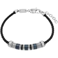 s.Oliver Armband für Herren, Edelstahl IP Schwarz | Beads s.Oliver Bicolor