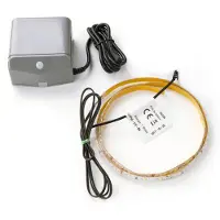 Fackelmann LED ConturaLight Waschtisch / Maße: ca. 90 cm breit / batteriebetriebene LED- unter Waschtisch / austauschbares LED-Band / inklusive Bewegungsmelder mit Batterien
