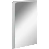 Fackelmann LED Spiegel MILANO 55 / Wandspiegel mit Design-LED- / Maße (B x H x T): ca. 55 x 80 x 3 cm / Lichtfarbe: Kaltweiß / Leistung: 11,8 Watt / Badspiegel mit austauschbaren LEDs
