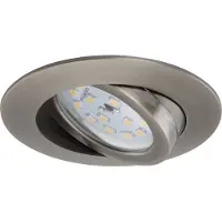 Briloner LED Einbauleuchten 3er Set Schwarz 3x5W 400lm 3000K IP23 Schwenkbar