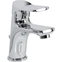 Fackelmann Einhebelmischer DENVER Silber Glanz / hochwertiger Wasserhahn für zu Hause / Armatur mit einer schlichten und eleganten Optik (Farbe: Silber Glanz) / Maße: ca. 15,5 cm