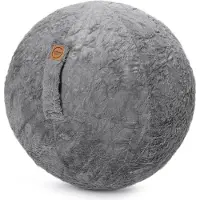Magma Sitzball Gymnastikball Sitting Ball zum Aufpumpen Fluffy mittelgrau Ø 65 cm