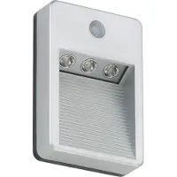 Briloner Sensor LED Außenleuchte, 8,5 cm, 0,18 W, Titan-Silber, Leuchten