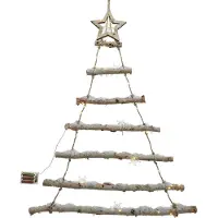 Kaemingk Micro LED Baum holz BO indoor L.2.5cm B.70cm H.90cmnatur/warm weiss