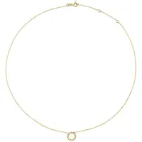 Jackie Bubbly Circle Halskette aus 14 Karat Gelbgold