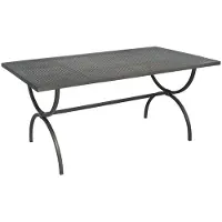 Mbm Romeo Gartentisch 160x90cm Schmiedeeisen Braun 65.00.0110