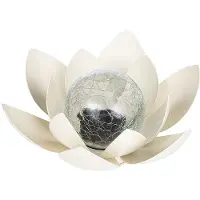 Hi Solar LED Lotusblüte aus Metall 70441