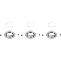 Briloner LED Einbauleuchte LEUCHTEN RENG, IP23, aluminiumfarbig, Metall, inkl., 3x GU10, 3er Set, Ø 8,6 cm