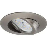 Briloner 7296-031 LED Einbauleuchten Set Eisengrau rund 3x6,5W IP23 schwenkbar