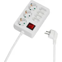 Vivanco ViVanco37323, 1,2 m, Drinnen, Typ C, Weiß, 7 AC-Ausgänge, 230 V