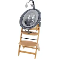 Babygo Hochstuhl "Newborn Set Family 2in1", Baby, Gr. B/H/T: 50cm x 80cm x 45cm, beige (natur wood), Stühle Hochstuhl