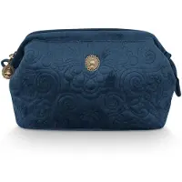 Pip studio Kulturbeutel Velvet Quiltey Days Kosmetiktasche klein Blau