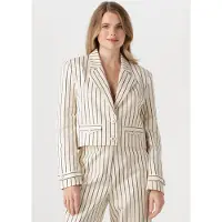 Aaiko Damen Blazers Ines Stripe Co 570 - Gebroken Wit - Größe XS