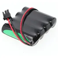 AccuCell Notleuchtenakku NiMH 4,8V 1100mAh F1x4 Mignon AA mit 150mm Kabel & Stecker ersetzt Inotec 890015