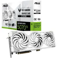 Asus TUF Gaming TUF-RTX5070TI-O16G-BTF-WHITE, GeForce RTX 5070 Ti, 16 GB, GDDR7, 256 Bit, 7680 x 4320 Pixel, PCI Express 5.0