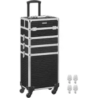 Songmics 4-in-1 Kosmetikkoffer mit Rollen