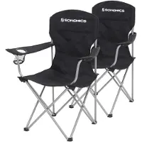 Songmics Campingstuhl 2er-Set GCB08BK