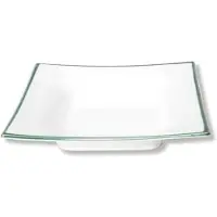 Gmundner Keramik Grüner Rand, Suppenteller Trend (20x20cm)