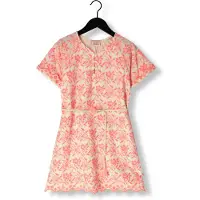 Scotch & Soda Mädchen Kleider All-over Embroidered En Belted Dress - Roze - Größe 152