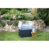 Garantia Hochbeet klassisch, Frühbeet ERGO Quadro TurboPlus M 85 inkl. Frühbeet-Abdeckung inkl. Klappdeckel 80 x 60 x 85