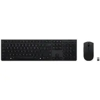 Lenovo 4X31K03961, Volle Größe (100%), Kabellos, RF Wireless + Bluetooth, Scherenschalter, Grau, Maus enthalten