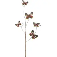 Intratuin Zweig mit Schmetterlingen 2 x 94 x 8 cm braun