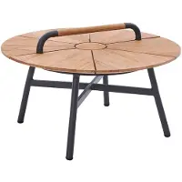 Diamond Garden Nora Beistelltisch Aluminium/Recycled Teak Ø42 - Ø70 cm