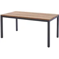 Diamond Garden Ravenna Tisch Edelstahl/Recycled Teak 3 Planken