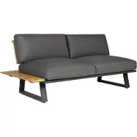 Diamond Garden Nora Sun & Rain Lange Ecke links Aluminium/Teak