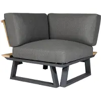 Diamond Garden Nora Sun & Rain Eckteil Aluminium/Teak