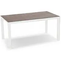 Best Cleveland Loungetisch 140x80x68cm, Gestell WeiĂź, Tischplatte Keramik 4043153110871