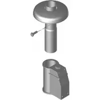 Eichenwald Ideal Montageset Modell 66 Einbauhalterung V4A Edelstahl ø40mm 2 Stück