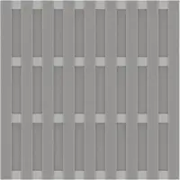 Traumgarten Sichtschutzzaun JUMBO WPC Alu-Design Grau Sichtschutz Lamellenzaun, 179x179 cm