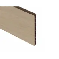 Traumgarten Sichtschutzzaun SYSTEM WPC XL Einzelprofil Sand Sichtschutz Steckzaun Lamellenzaun