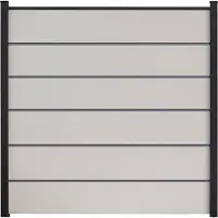 GROEN & JANSSEN Zaun Hauptelement GroJa BasicLine Premium Stecksystem ohne Pfosten 180 x 180 cm weiß