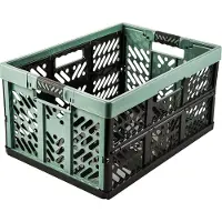 Keeeper Profi-Klappbox ben Einkaufskorb Klappkörbchen 45l, 54x37x28cm Nordic Green