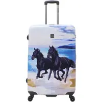 Saxoline Koffer Horse mit praktischem TSA-Zahlenschloss schwarz-mehrfarbig One Size