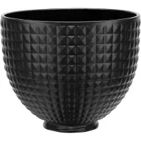 KitchenAid Keramikschüssel 4,7L Light & Shadow Bowl - Black Studde Rührschüssel