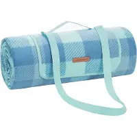 Songmics Picknickdecke 200 x 200 cm wasserdicht grün-blau B34GCM011Q02
