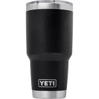 Yeti Rambler Tumbler Cup 30oz Mag Slider Lid, Black, Thermobecher mit Deckel, 887 ml