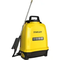 Stanley Drucksprühgerät 12 L hinten, Rückensprühgerät Garten, Drucksprühgerät, elektrisch, wiederaufladbare Lithium-Batterie, Teleskoplanze, verstellbare Düse, Autonomie 2 h, max 5 bar, 0,60 l/Minute,