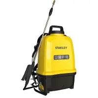 Stanley Drucksprühgerät 16 L hinten, Rückensprühgerät Garten, Drucksprühgerät, elektrisch, wiederaufladbare Lithium-Batterie, Teleskoplanze, verstellbare Düse, Autonomie 2 h, max 5 bar, 0,60 l/Minute,